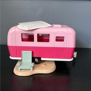 Pink Toy air stream Camper with Chair NIGHT LIGHT